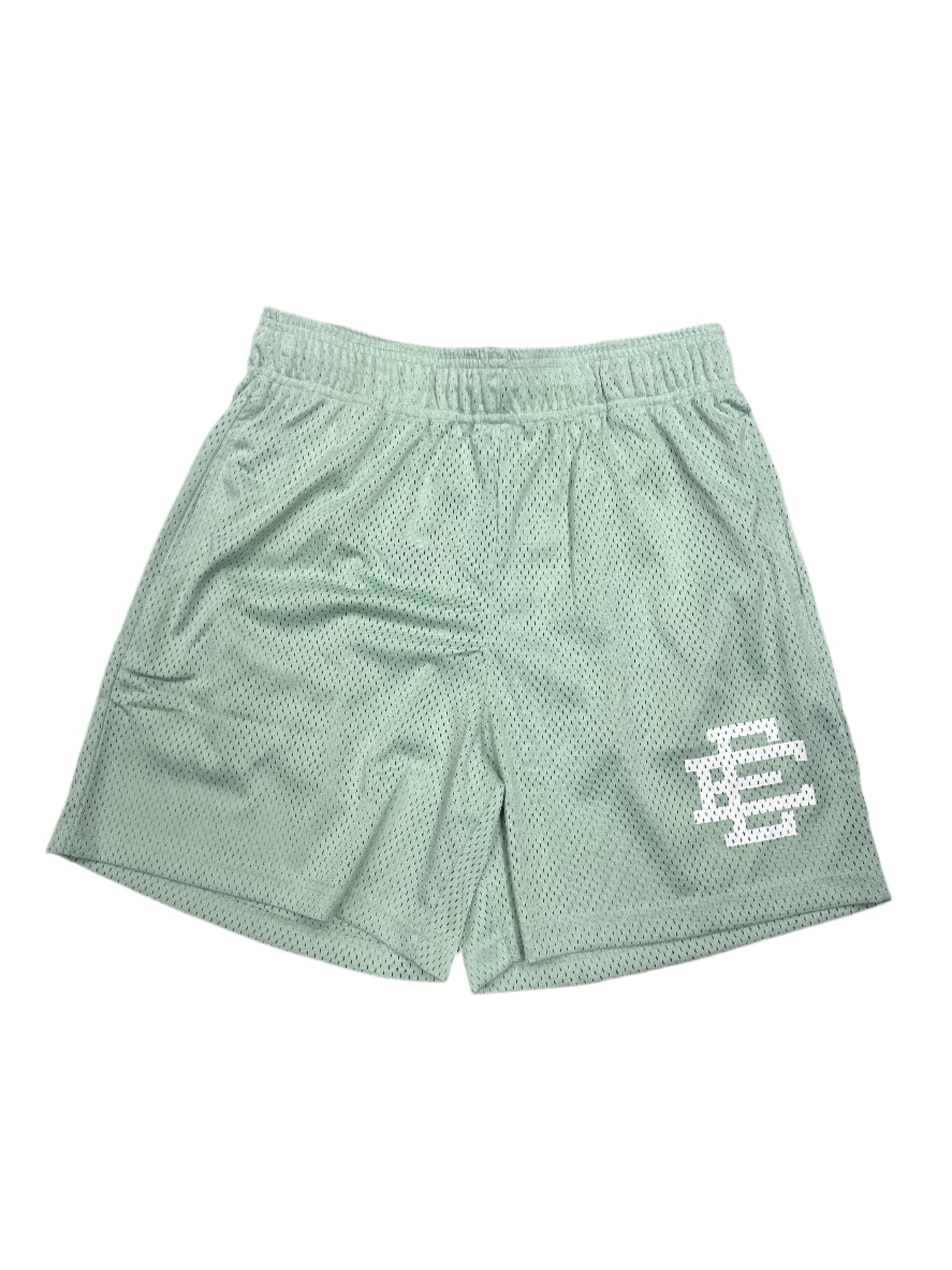 EE Basic Shorts Slit Green White