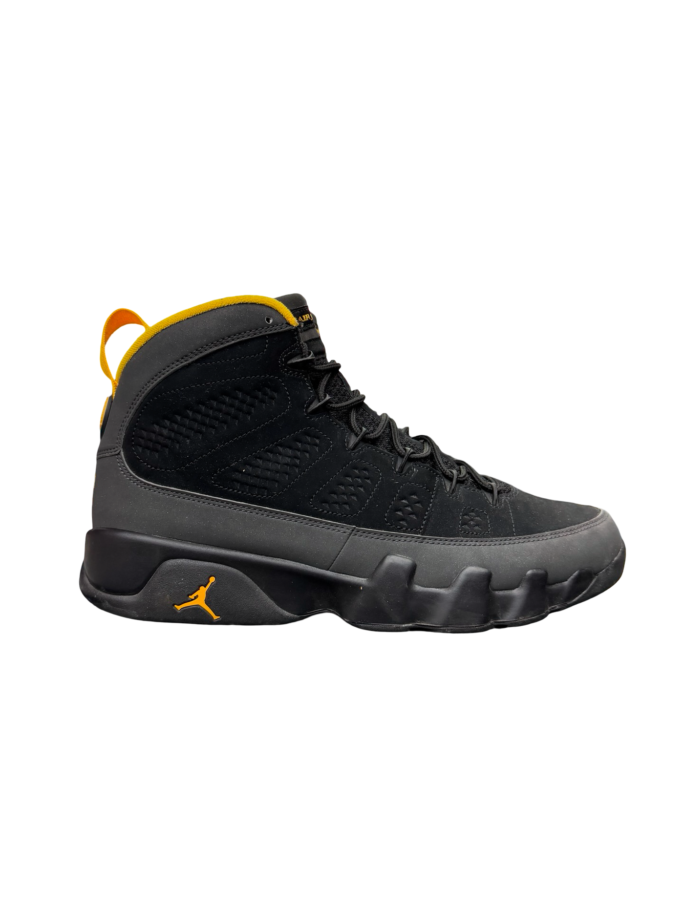 Nike Air Jordan 9 Retro Dark Charcoal University Gold