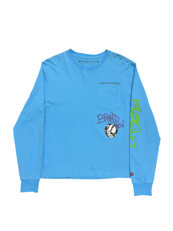 Chrome Hearts x Matty Boy Brain L/S Shirt Blue