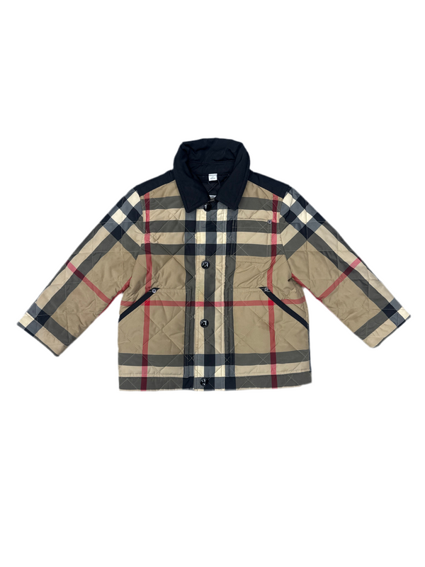 Burberry Kids Archive Check Quilted Jacket