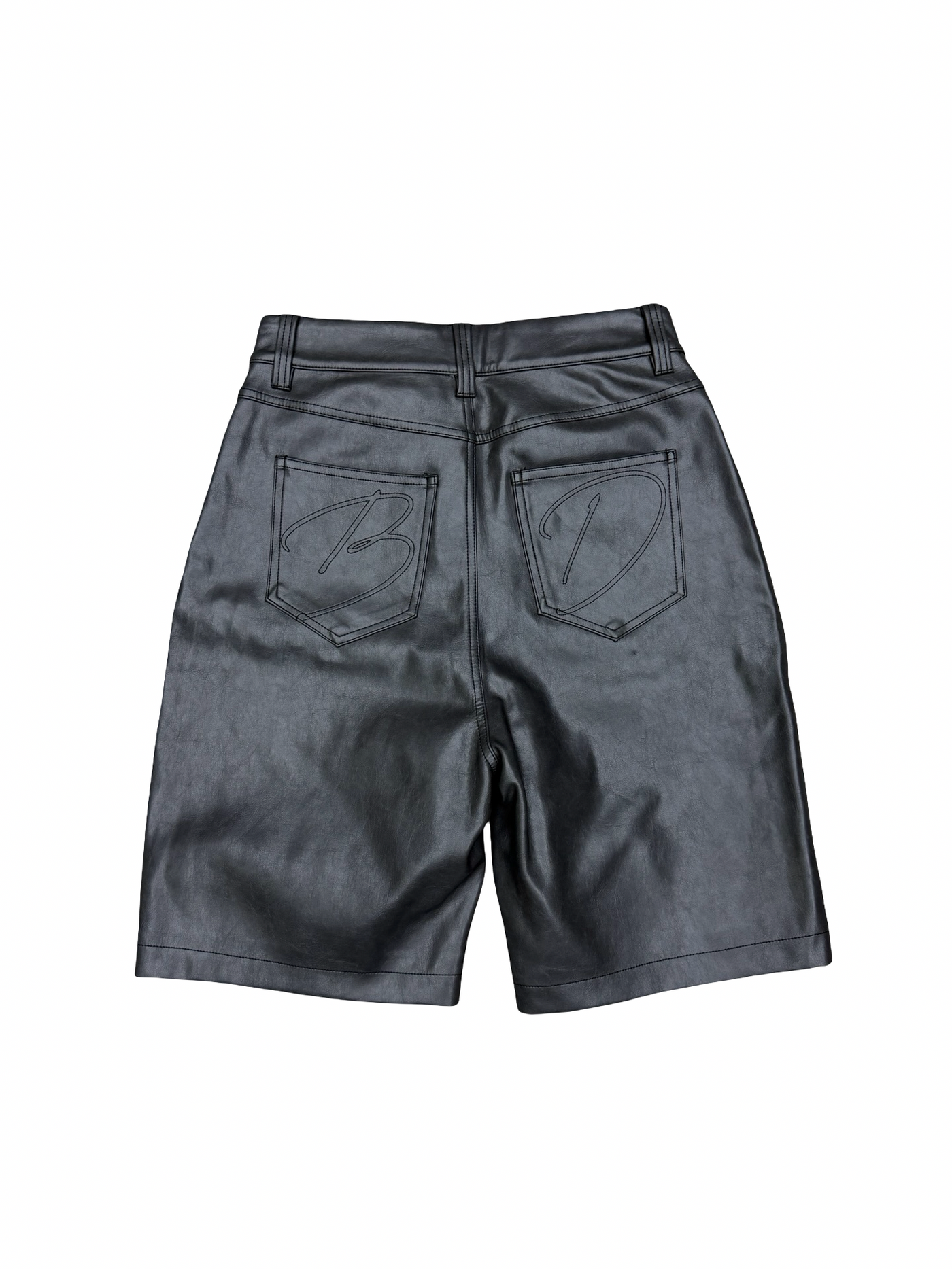 Bottega Desires Leather Shorts Grey