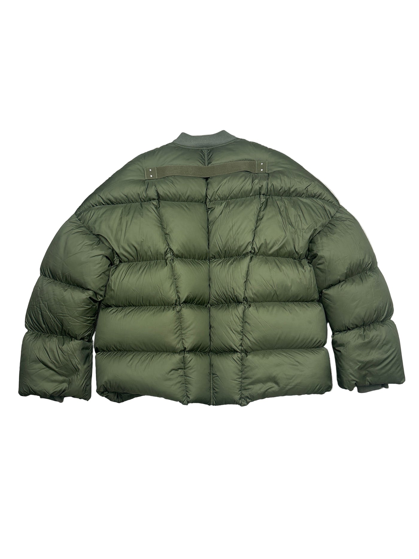 Rick Owens Oversized Flight Puffer Green Down Jacket