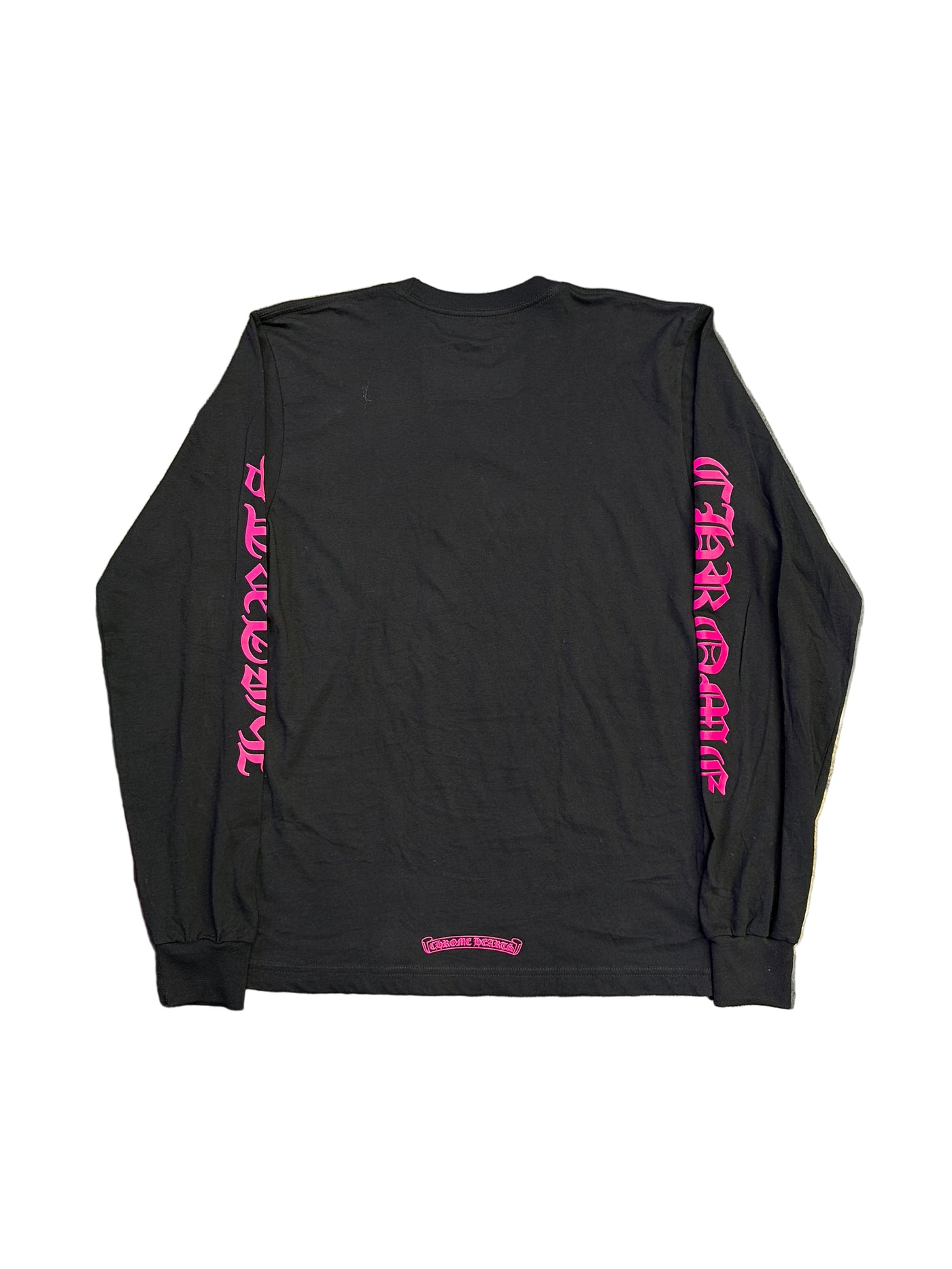 Chrome Hearts Neck Logo L/S Tee Black Pink