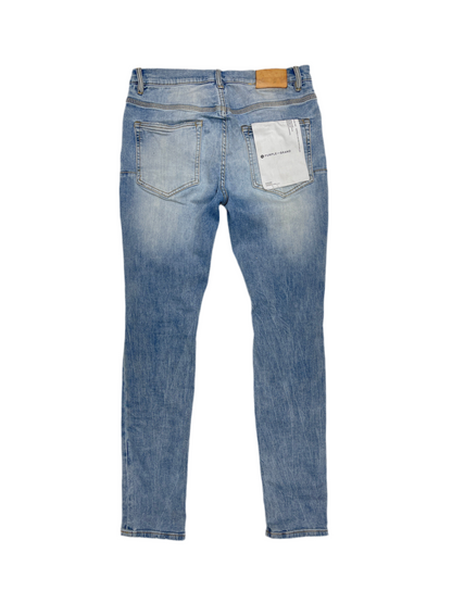 Purple Brand Dropped Fit Mid Rise Slim Jeans Indigo