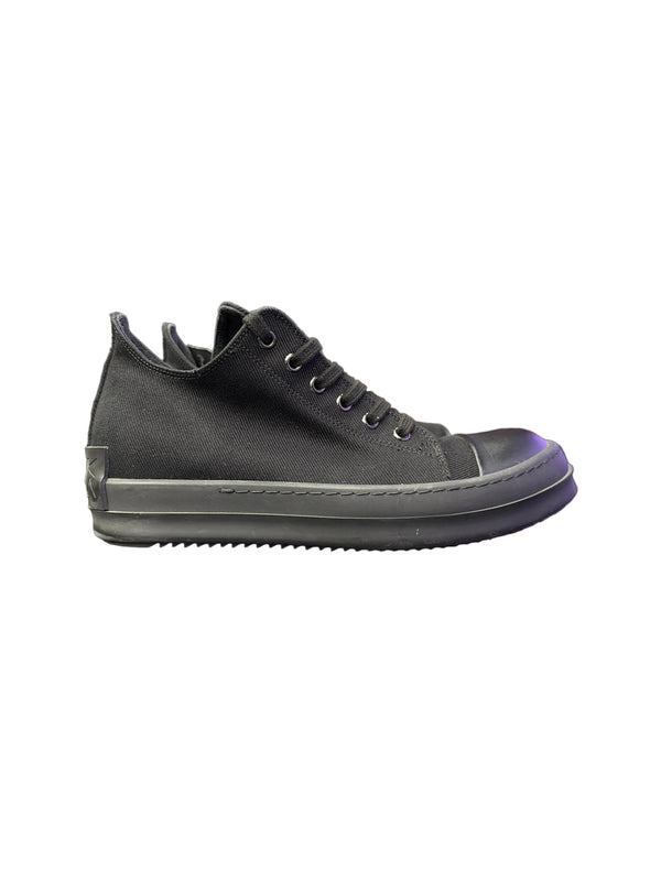 Rick Owens DRKSHDW Ramones Low Sneakers Triple Black