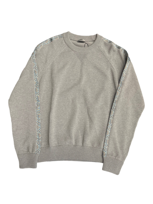 Dior Knitted Pullover Monogram L/S Grey