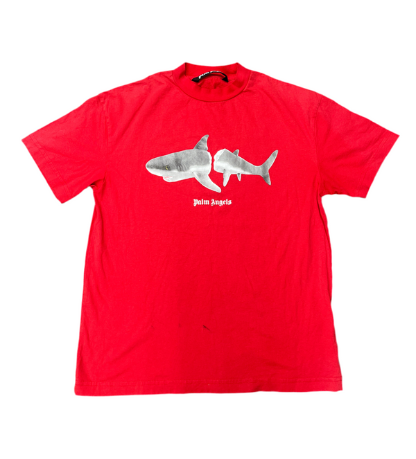 Palm Angels Shark Classic T-Shirt Red
