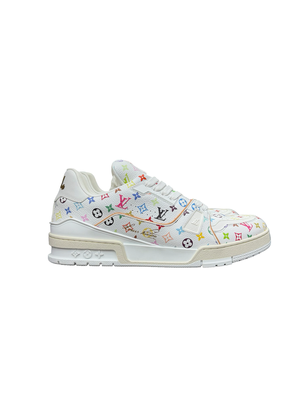 LV x Takashi Murakami Trainer Sneaker White Multi