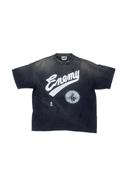 Saint Michael Public Enemy T-Shirt Washed Black