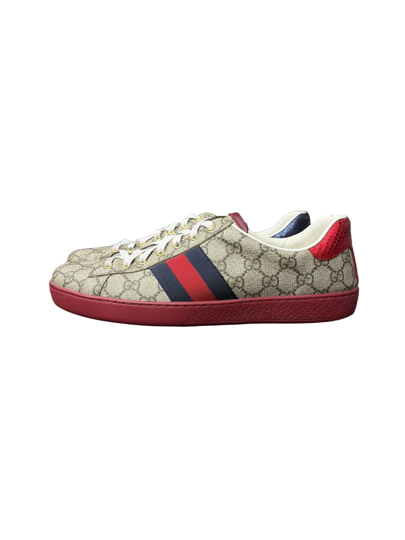 Gucci GG Ace Supreme Beige Navy Red