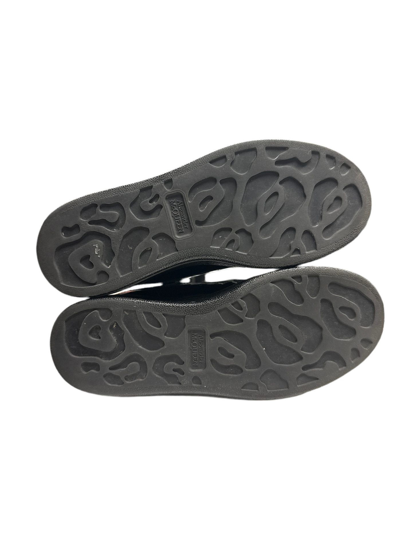 Alexander McQueen Oversized Black Patent Sneakers