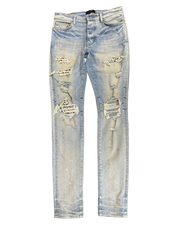Amiri MX1 Bandana Clay Indigo Jeans