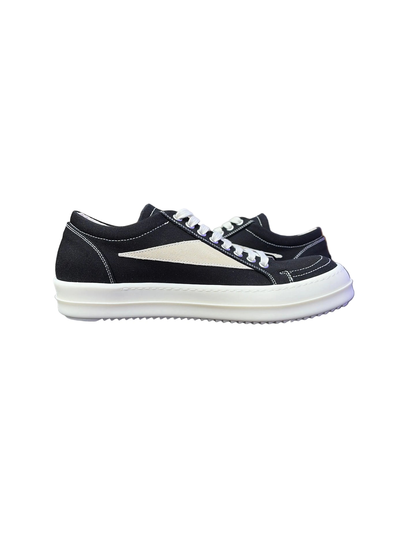 Rick Owens DRKSHDW Vintage Canvas Sneakers Black Milk