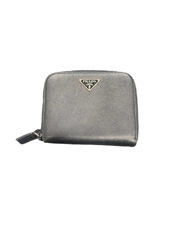 Prada Saffiano Leather Wallet Black