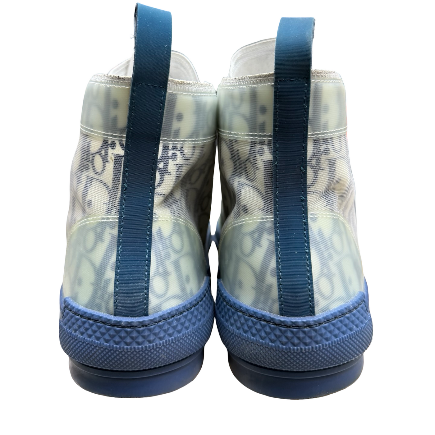 Dior B23 High Top  Blue Oblique Technical Fabric