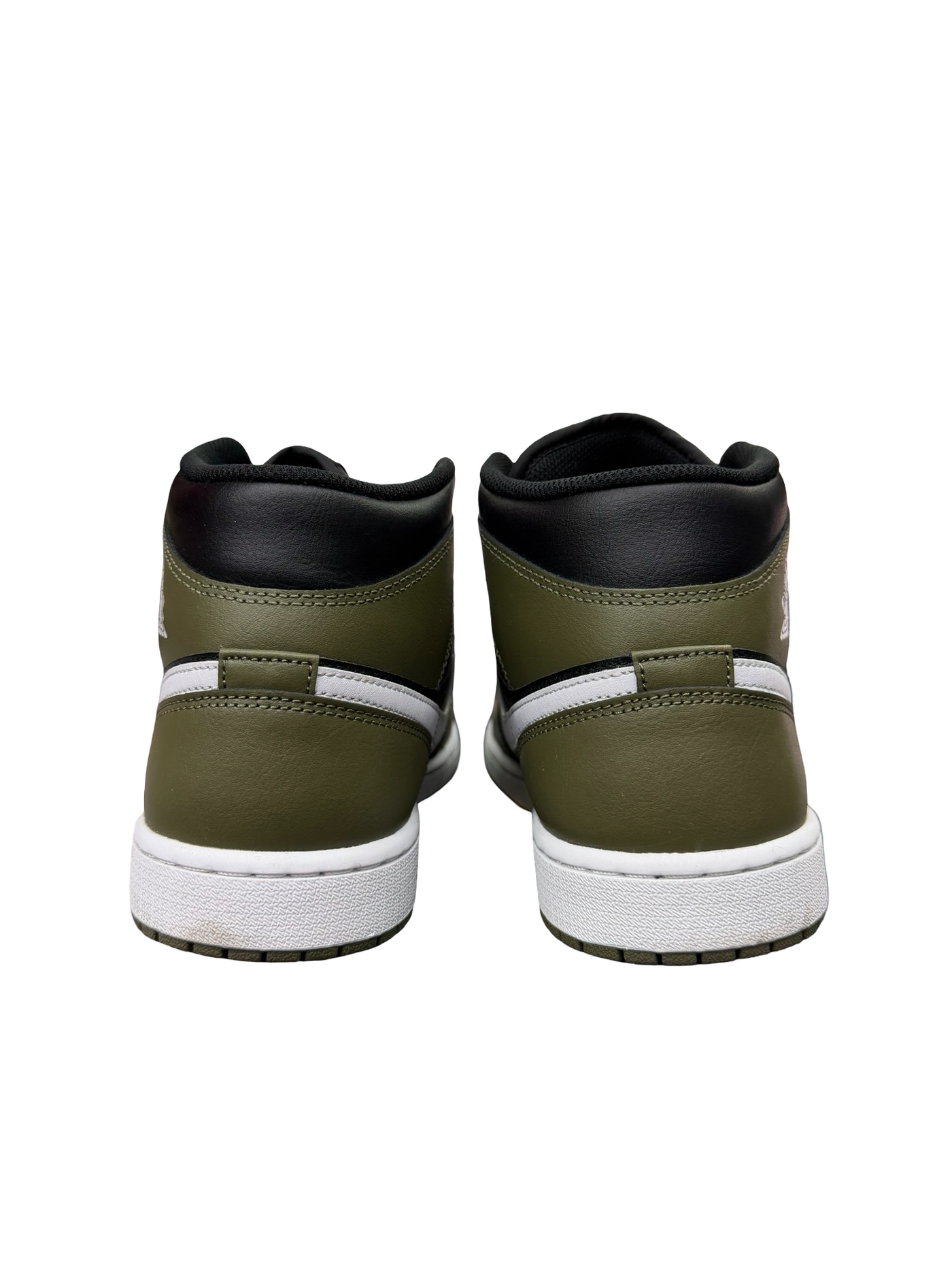 Nike Air Jordan 1 Mid Black White Olive