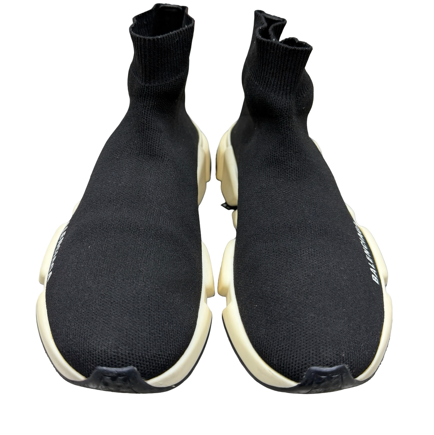 Balenciaga Speed Trainer Knit Sock Black White
