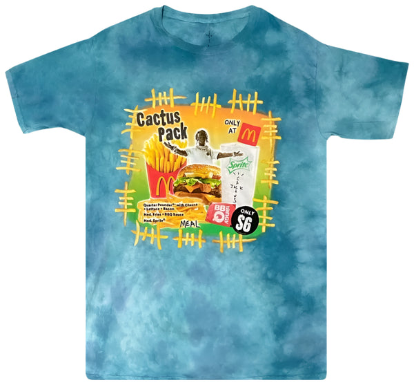 Cactus Jack Travis Scott x McDonald's Vintage Bootleg Tee Blue