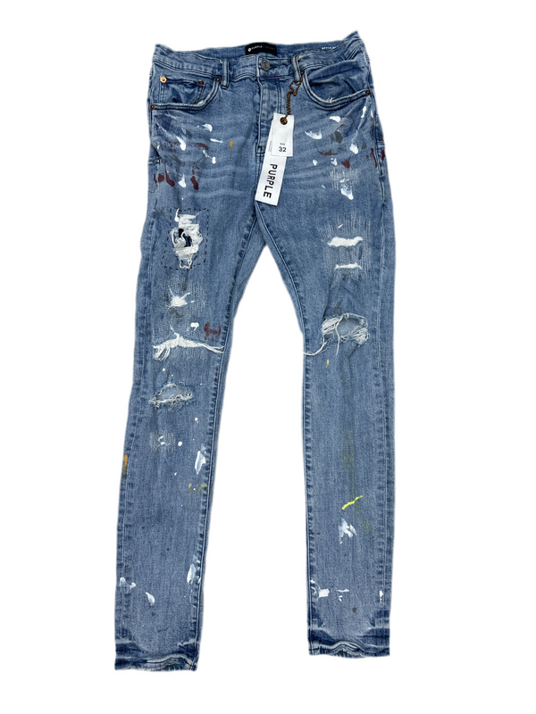 Purple Distressed Jeans