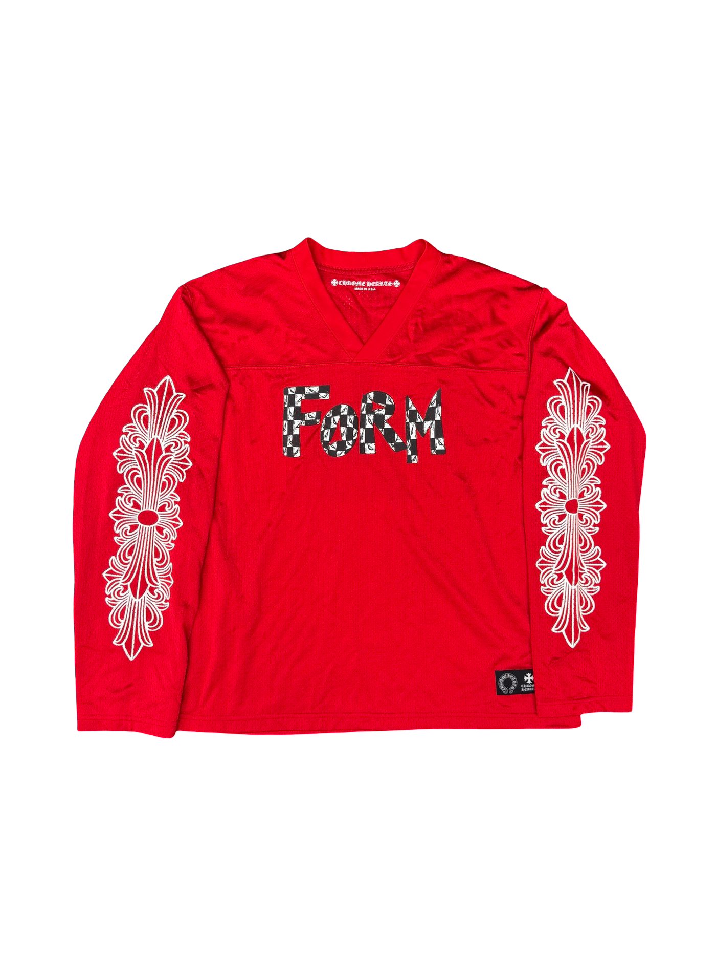 Chrome Hearts x Matty Boy Form L/S Jersey Red White
