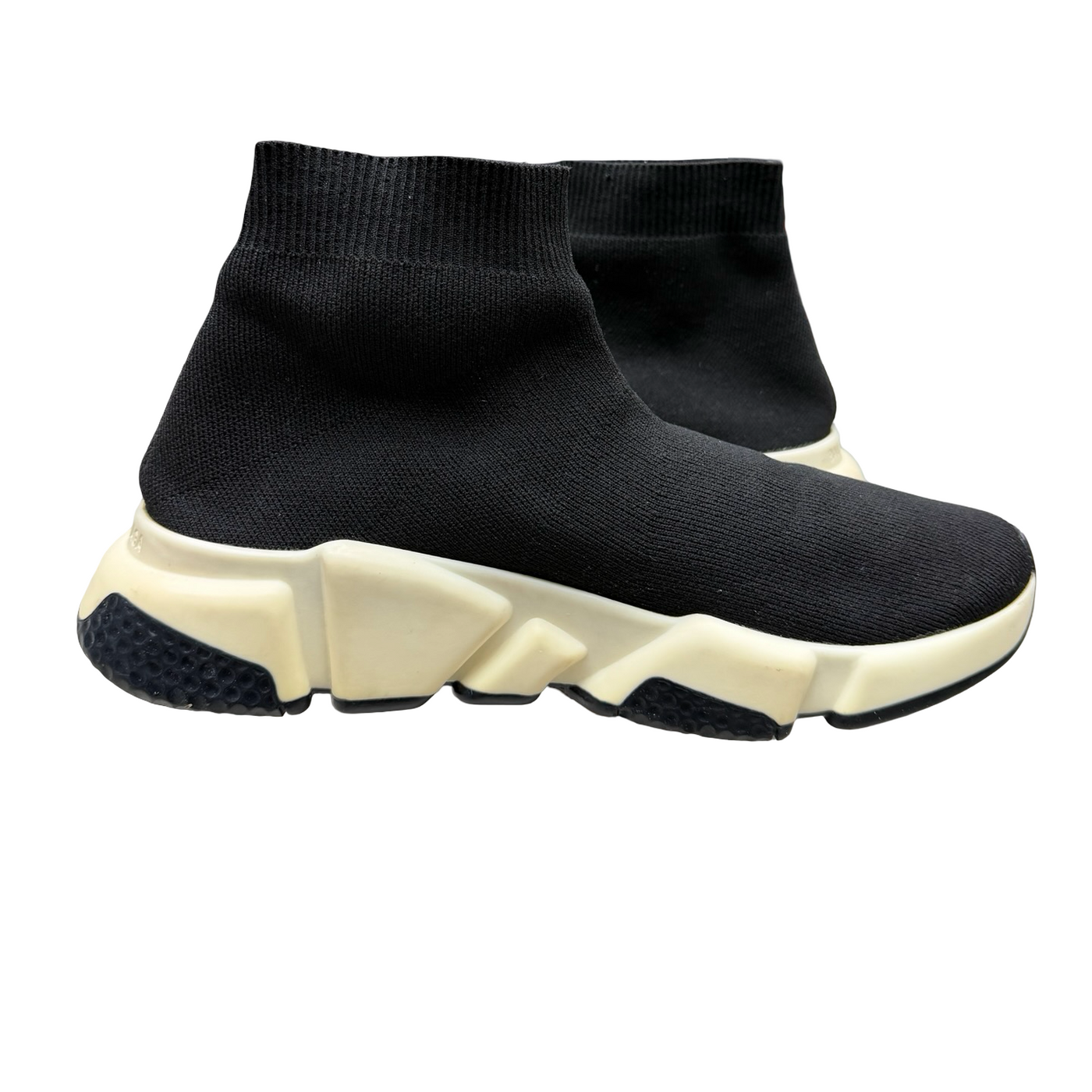 Balenciaga Speed Trainer Knit Sock Black White