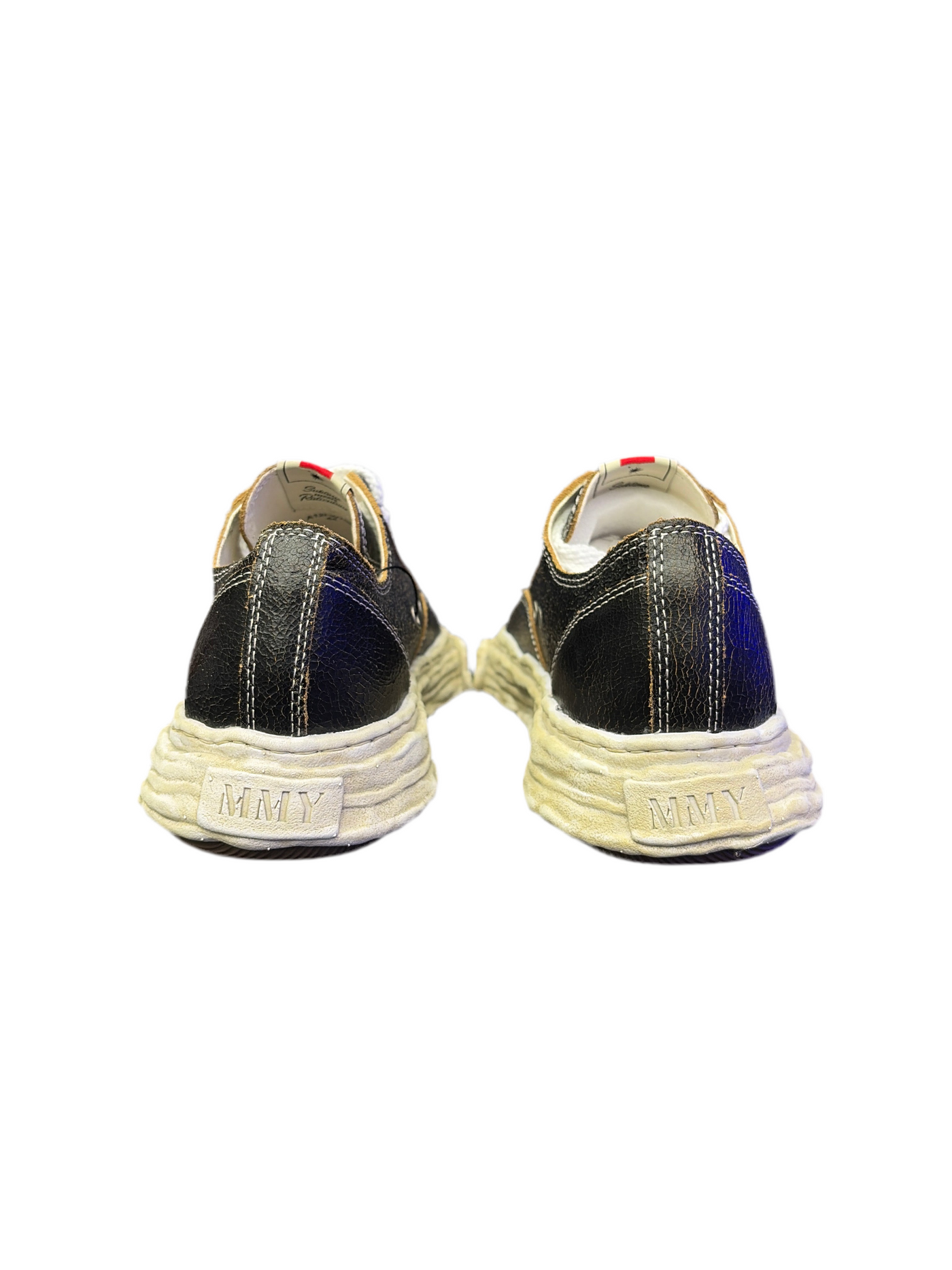 MMY Peterson Low Black Crackle Sneakers