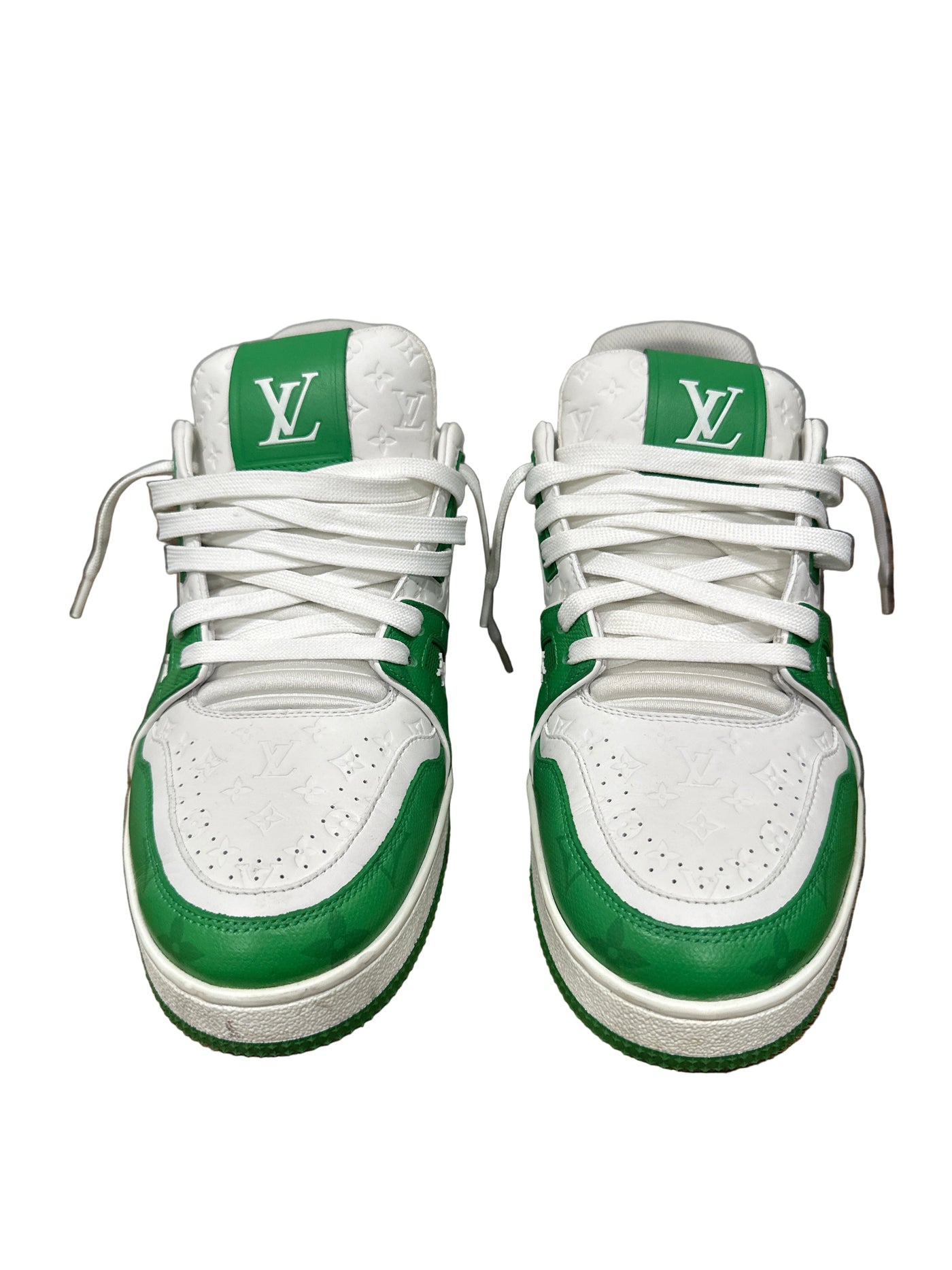 LV Trainer #54 Mini Monogram Green White