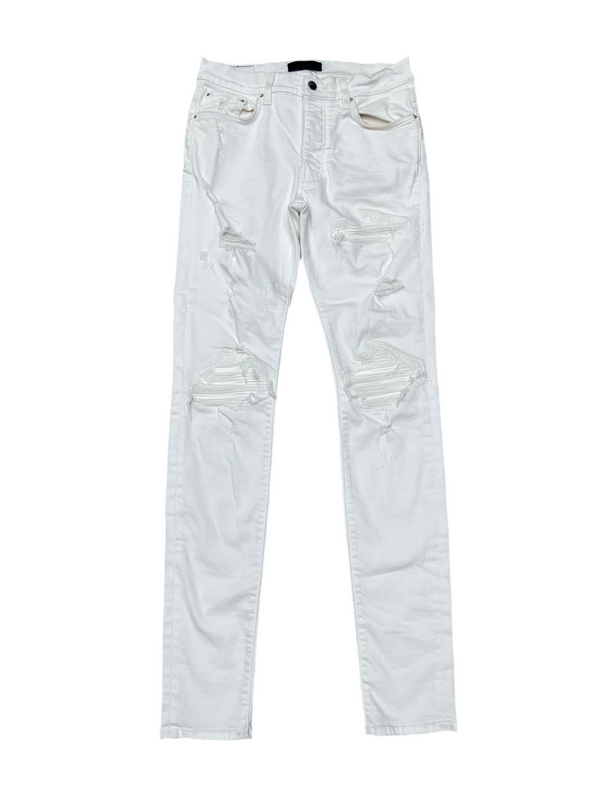 AMIRI MX1 Patch Jeans White
