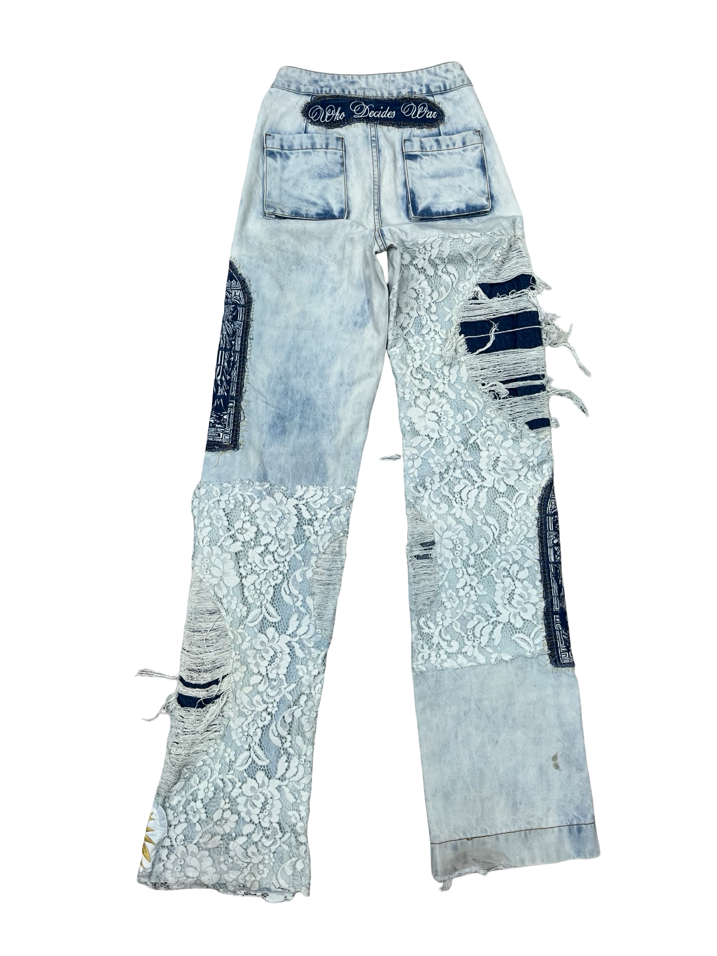 WDW Hallowed Detail Denim Jeans Sky Blue