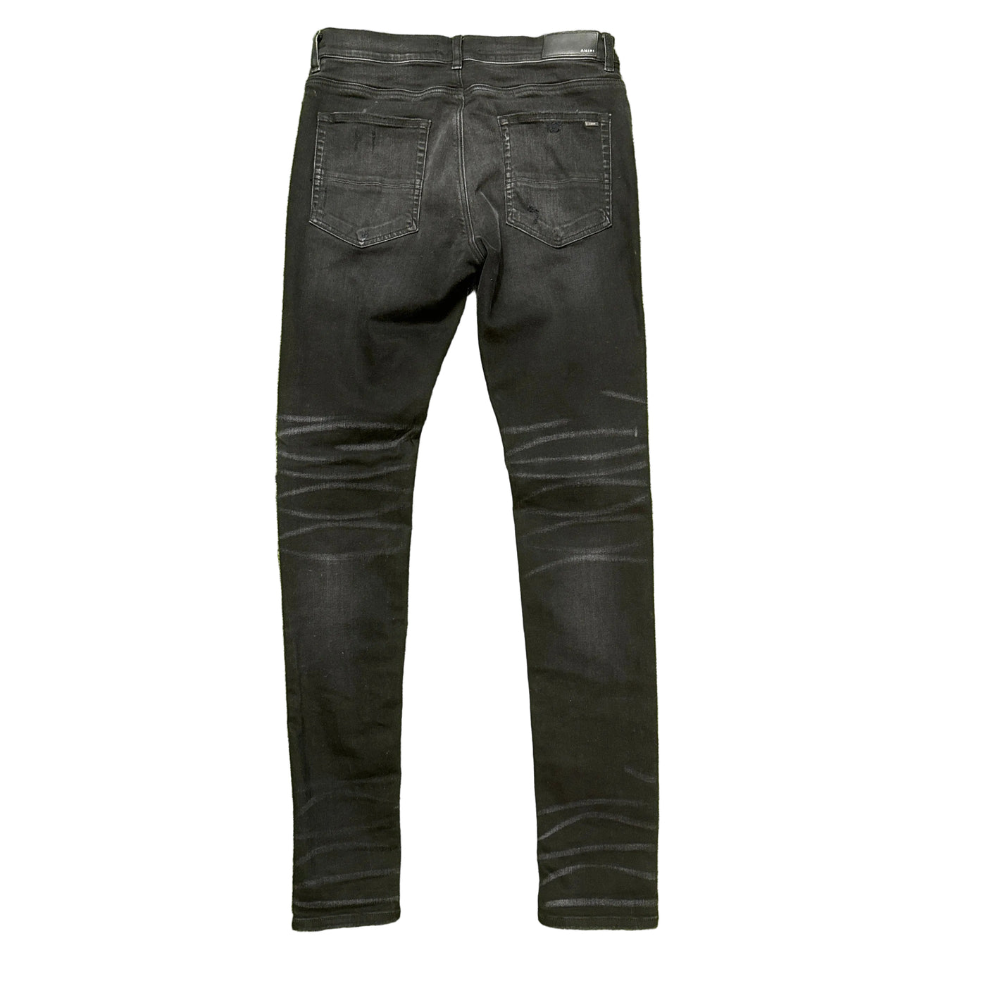 Amiri MX1 Cracked Leather Jeans
