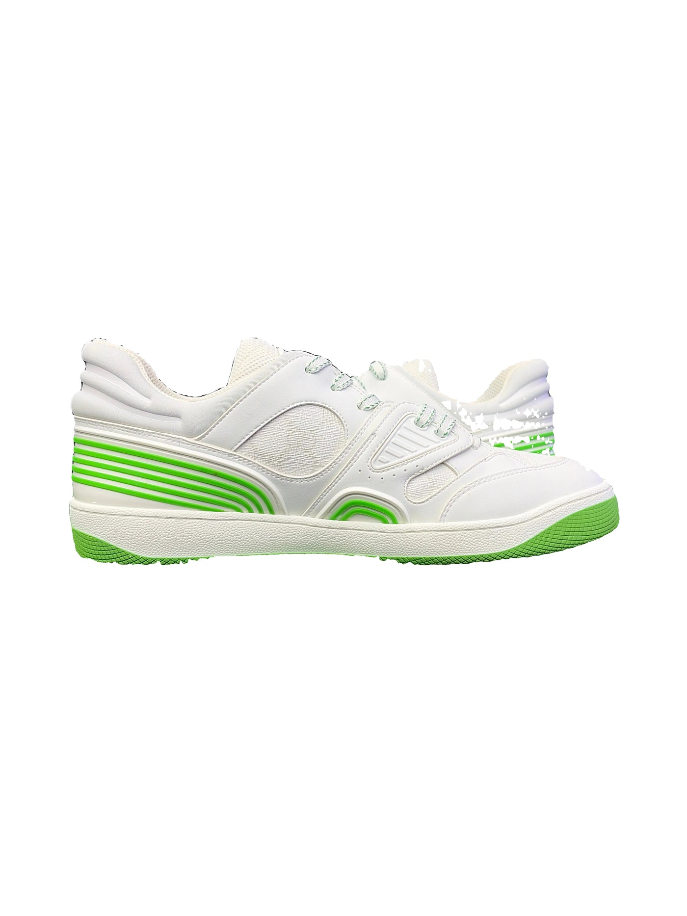 Gucci Basket Low Top GG White Demetra Green