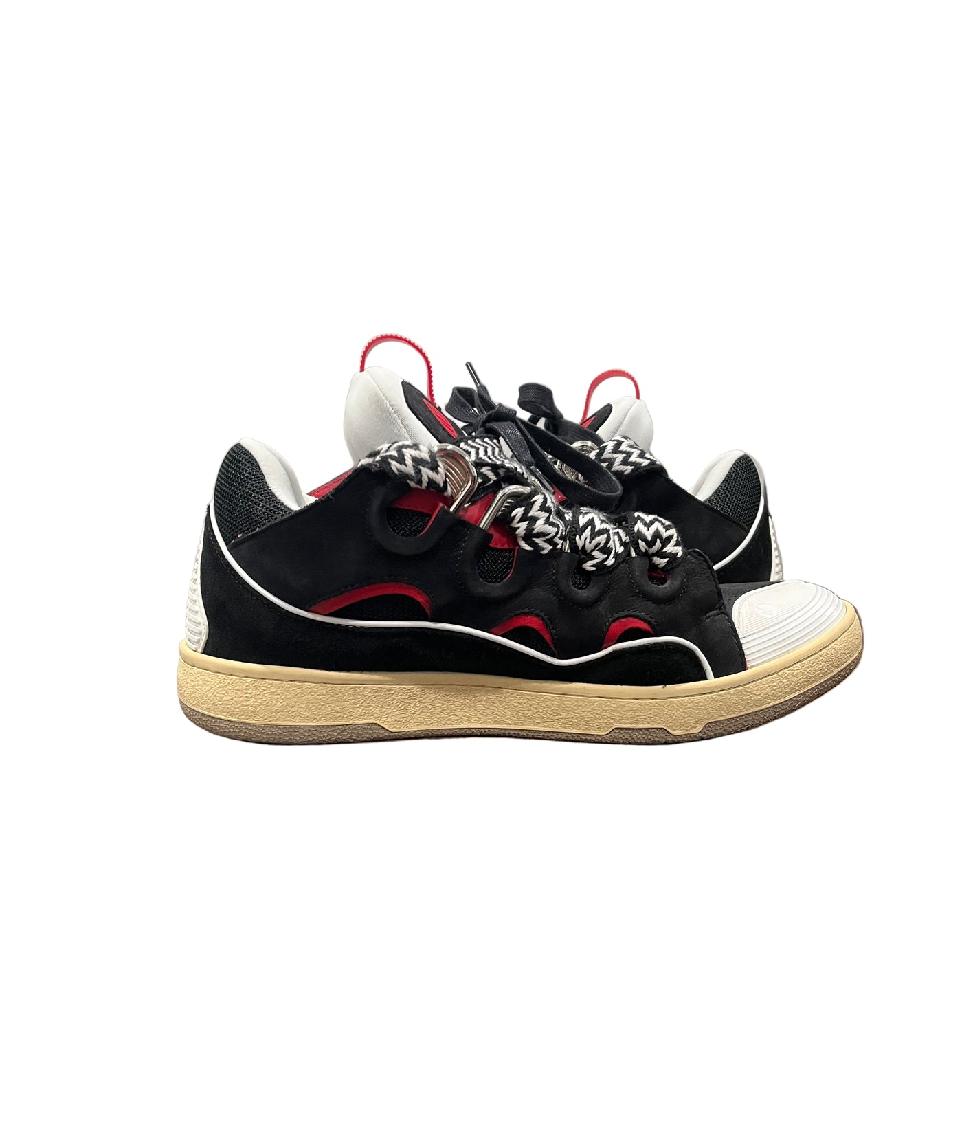 Lanvin Leather Curb Sneakers