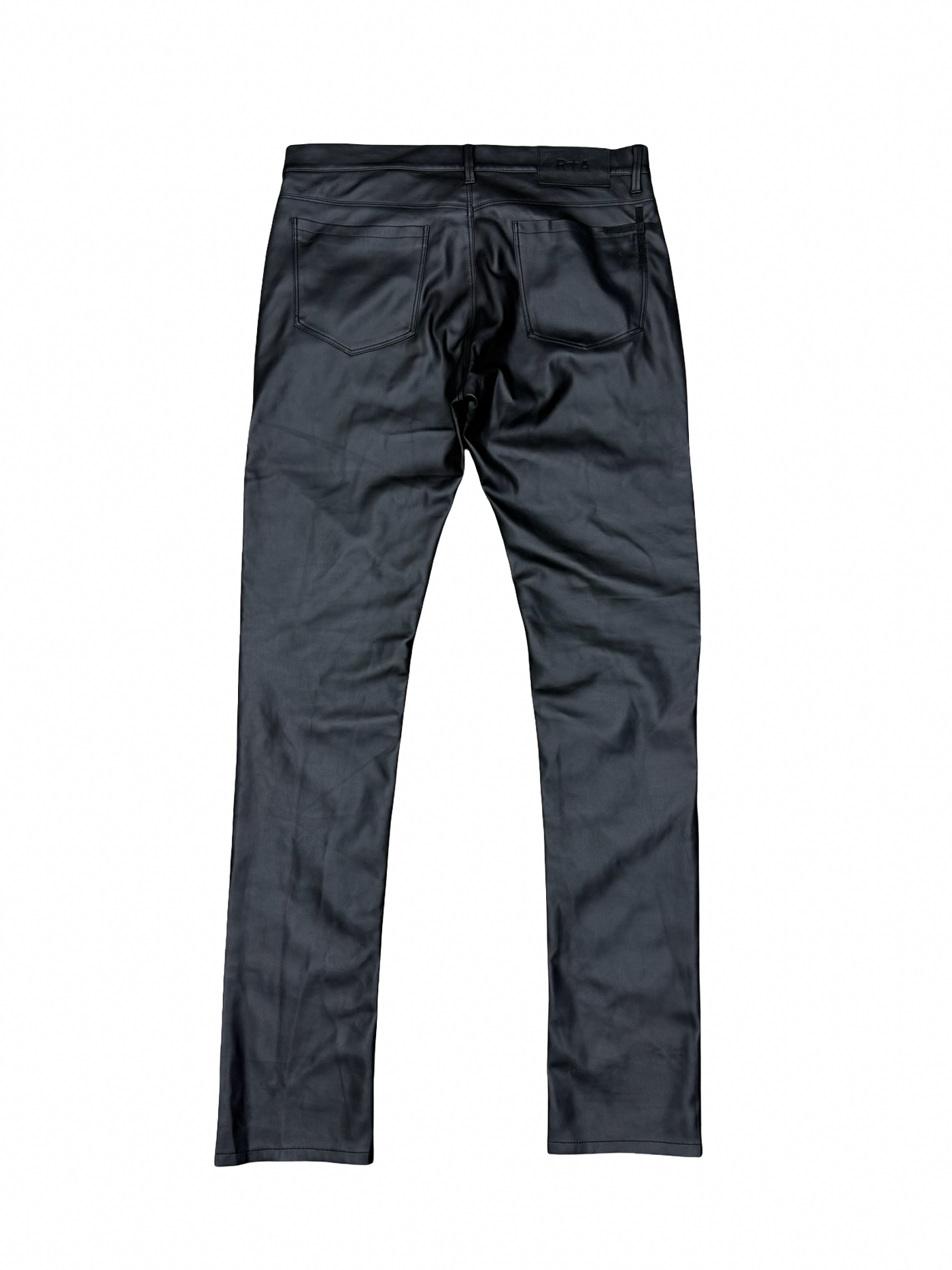 RTA Stitched Leather Pants Black