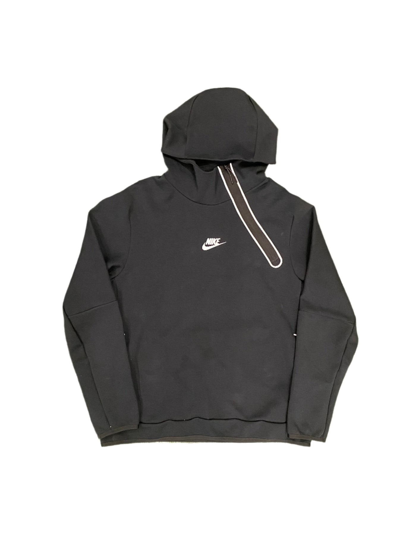 Nike Tech Fleece Asymmetric Half Zip Hoodie Black
