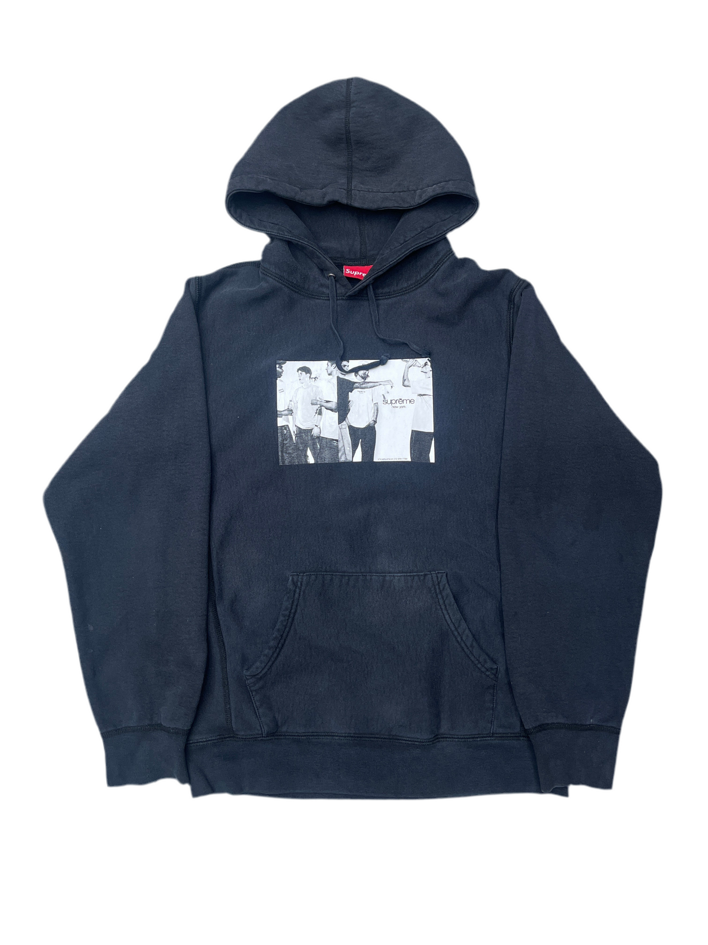 Supreme Classic Ad Hooded Sweatshirt Black