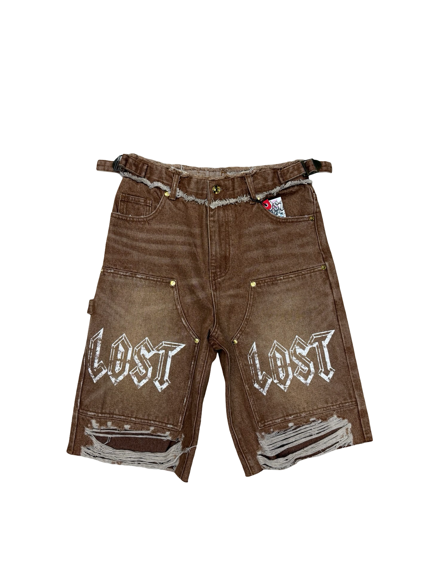 Lost Intricacy "Sandstorm" Carpenter Jean Shorts