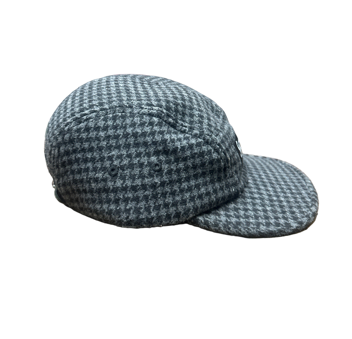Supreme Houndstooth Wool Camp Cap Black