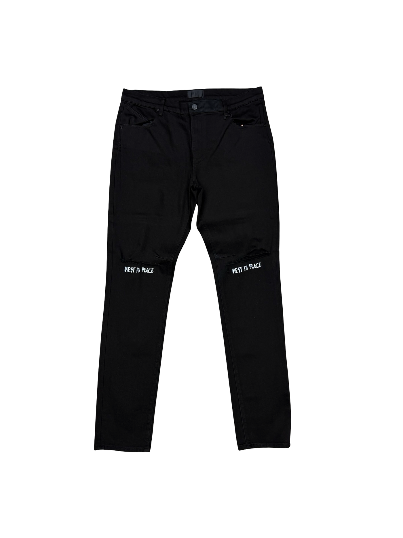 RTA Bryant Skinny Rest In Peace Black Jeans