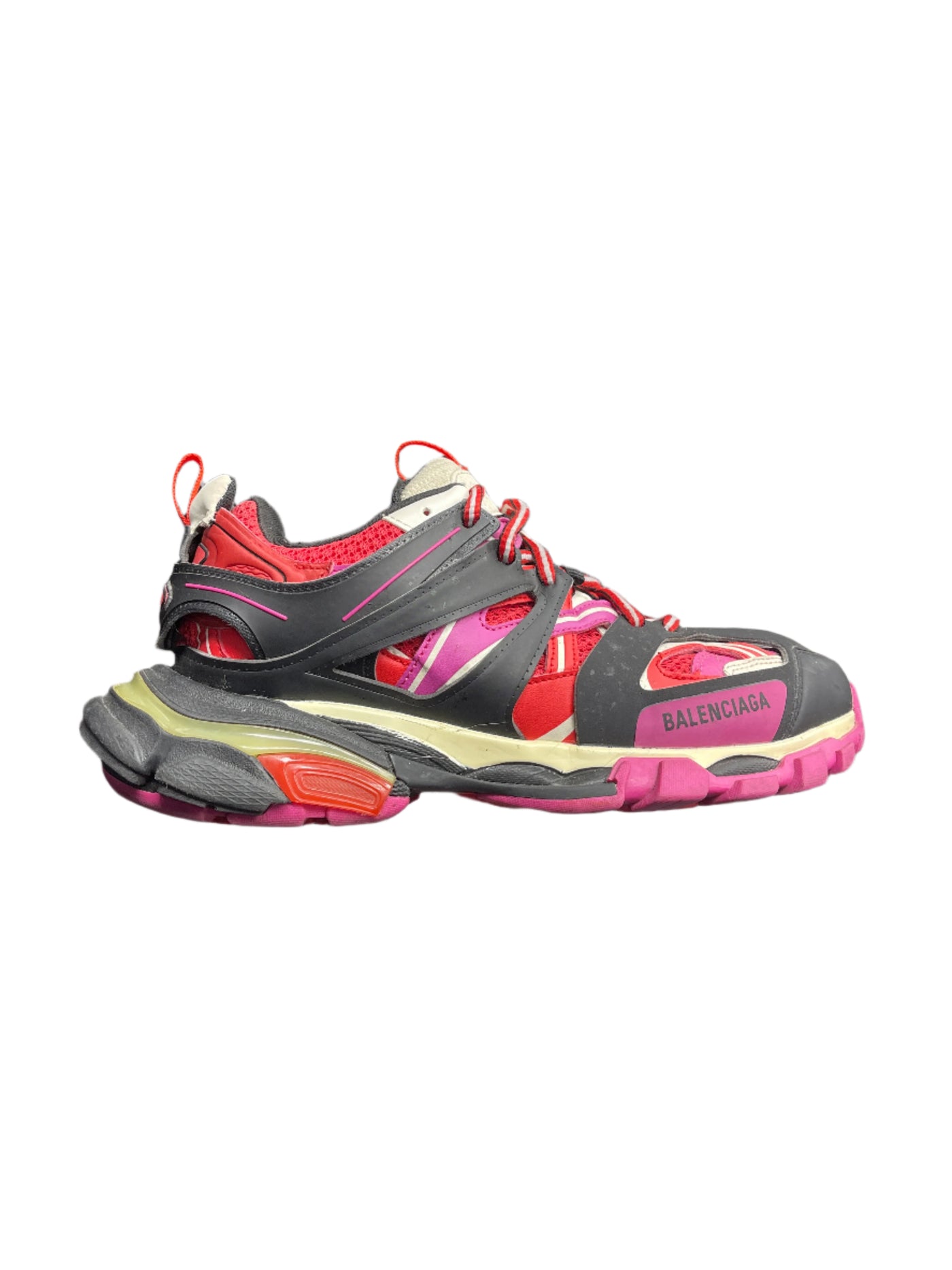 Balenciaga Track Trainers Pink Red