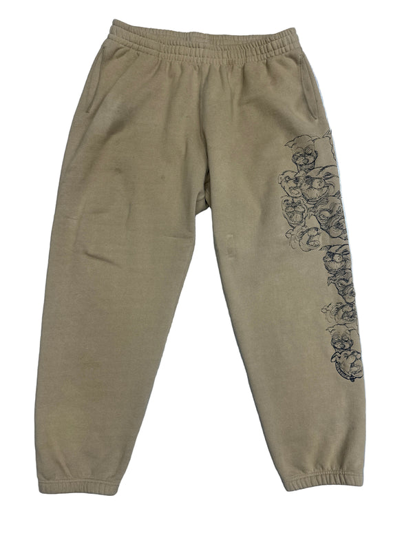 Supreme Pitbulls Embroidered Sweatpant Light Tan