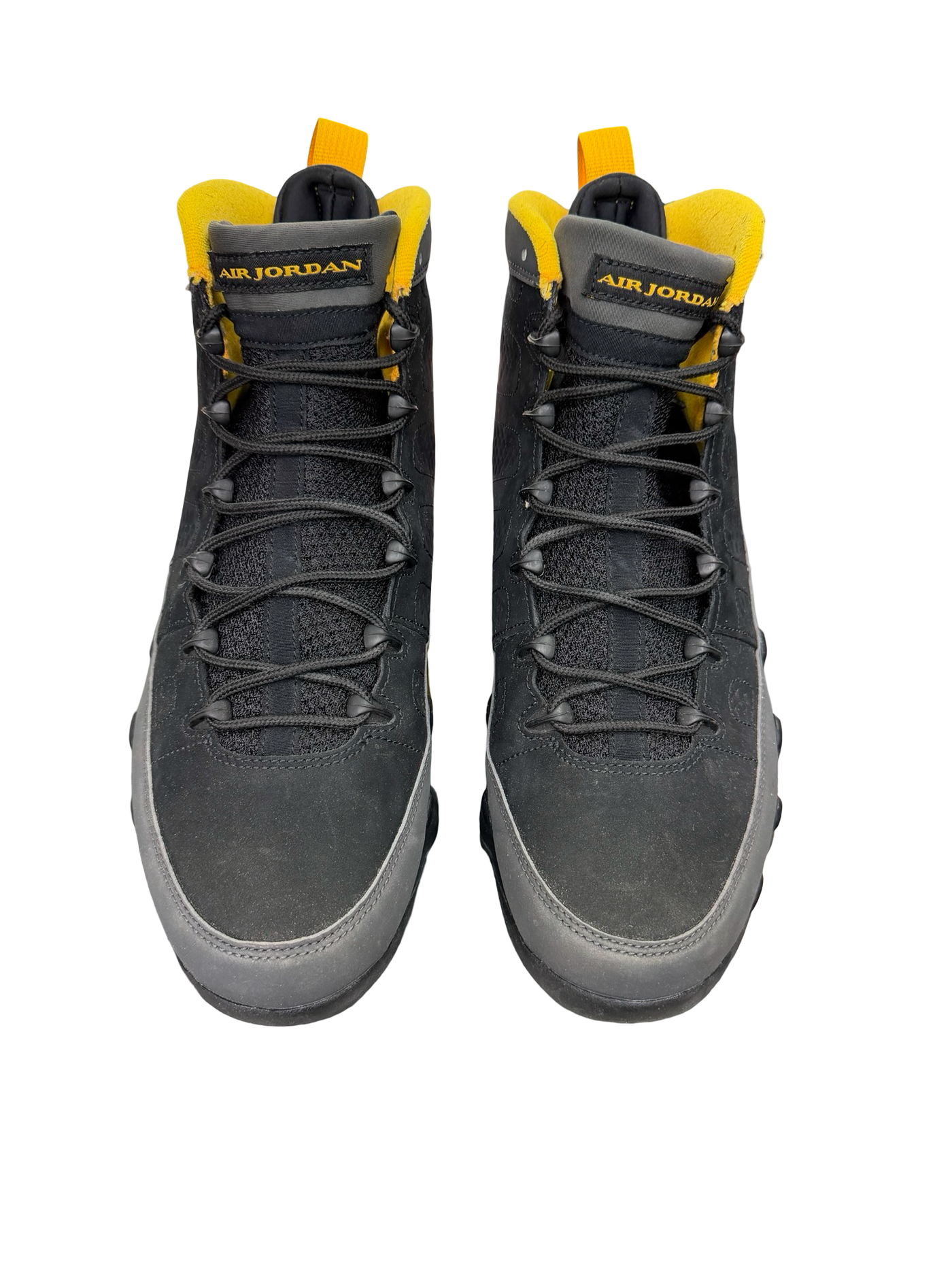 Nike Air Jordan 9 Retro Dark Charcoal University Gold