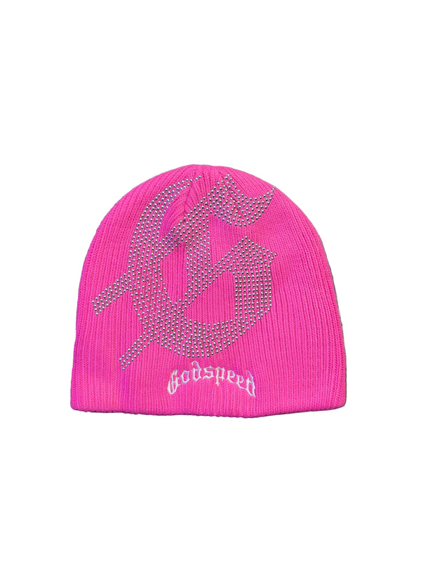 Godspeed Pink Studded Beanie