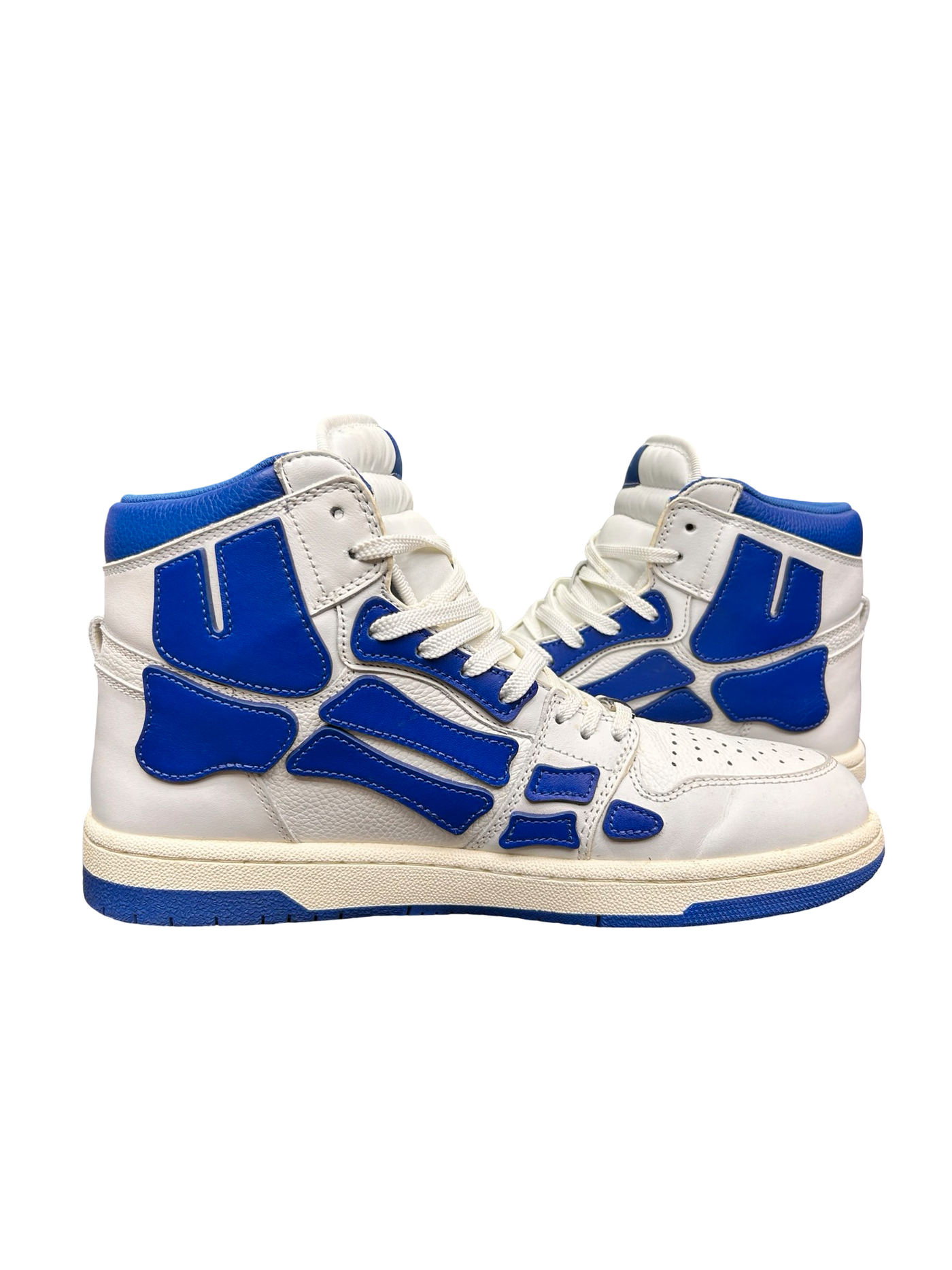 Amiri Skel High Top White Blue