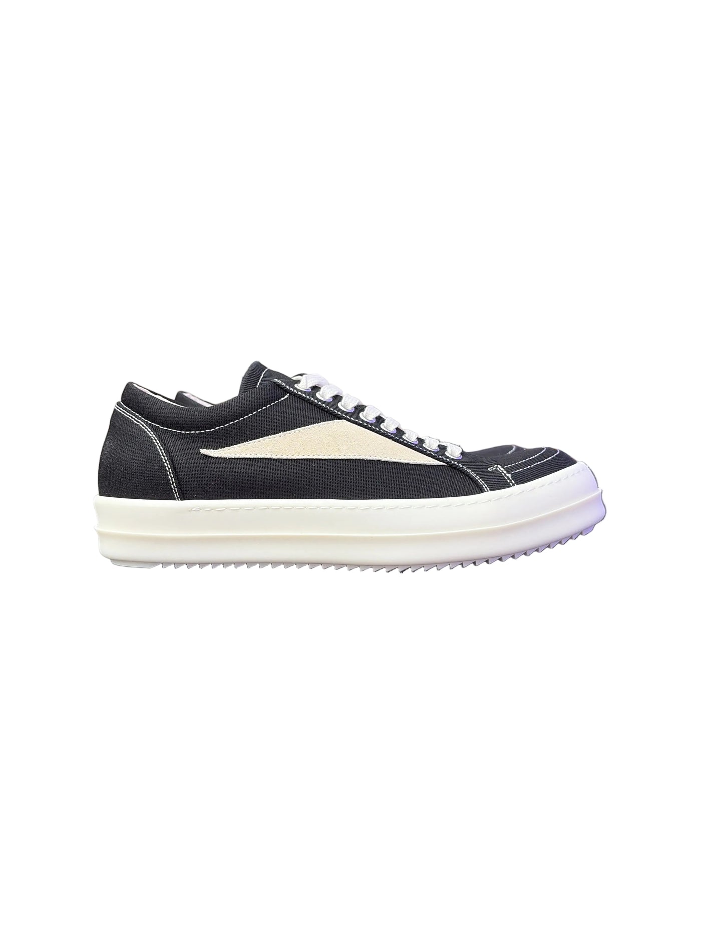 Rick Owens DRKSHDW Vintage Canvas Sneakers Black Milk