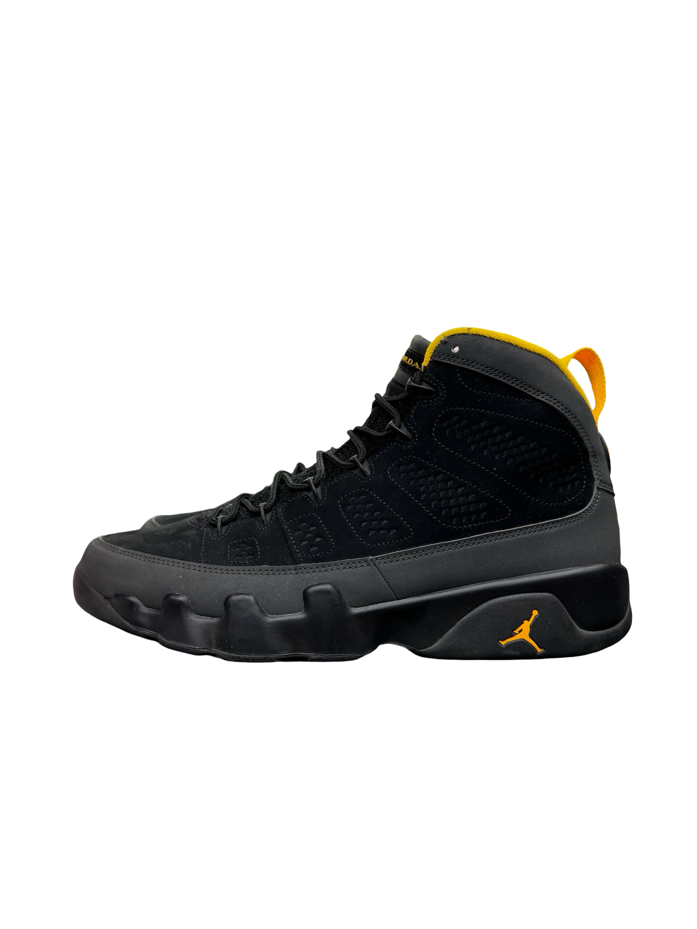 Nike Air Jordan 9 Retro Dark Charcoal University Gold