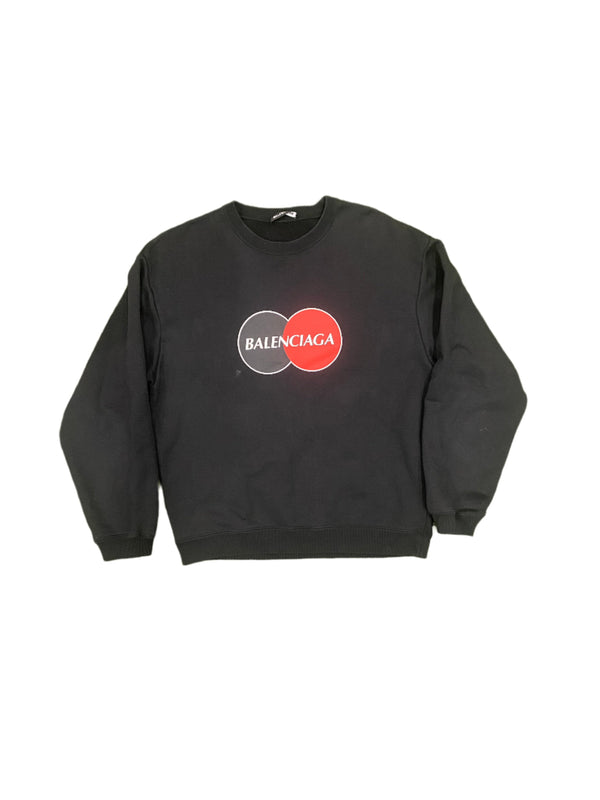 Balenciaga Pullover Sweater Black Red