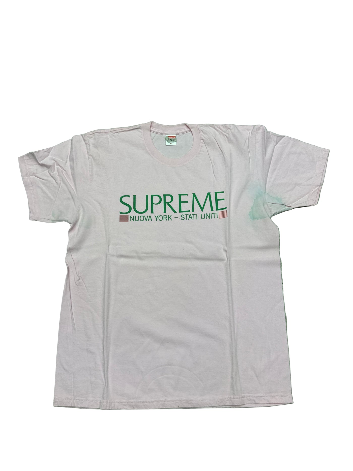 Supreme Nuova York Tee in light pink