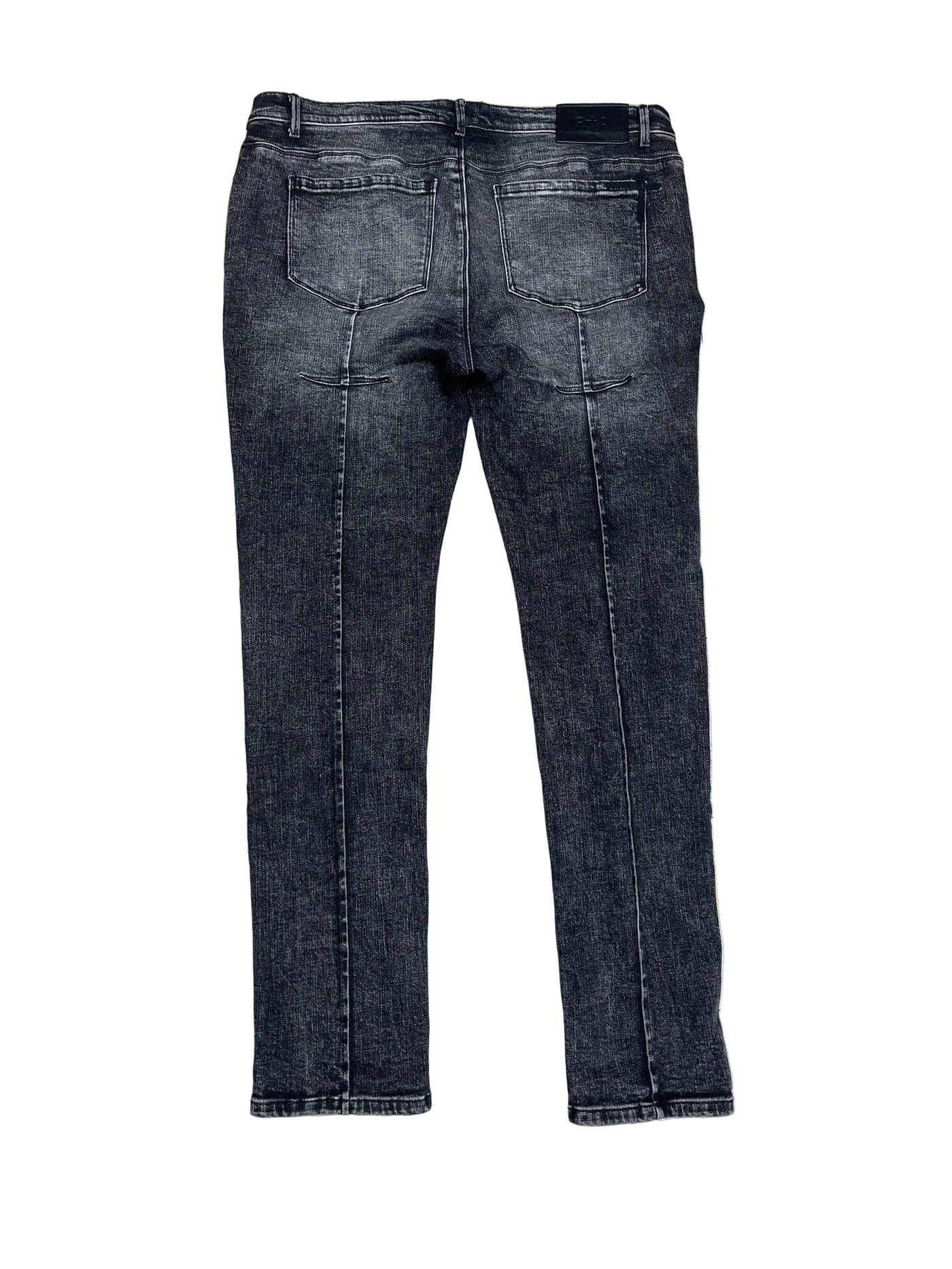 RTA Clayton Charcoal Acid Wash Red Skinny Jean