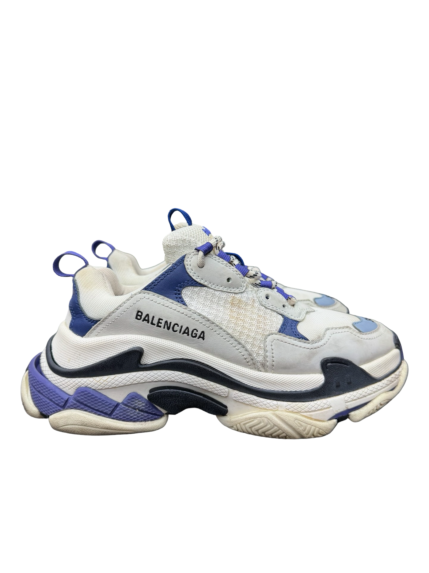 Balenciaga Triple S Blue Hi Top Sneaker