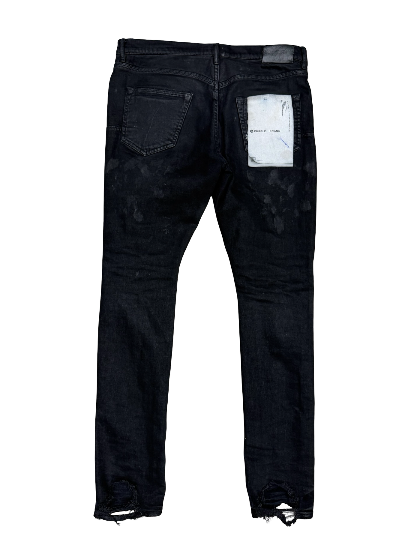 Purple Brand P001 Black Paint Jeans